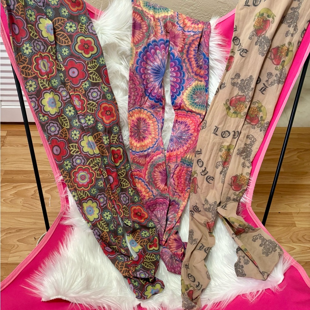 Colorful Patterned Leggings Set